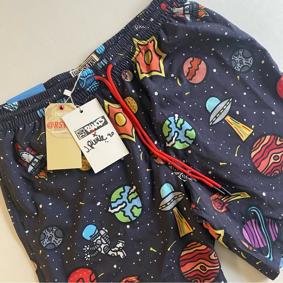 RSVLTS Other - RSVLTS J. Pierce Swim Shorts Men S Spaceman Cali Surf Beach